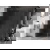 Mexen Kioto-XF sprchová stena Walk-in s rámom 160 x 110 cm, transparentná 10 mm, gun metal - 800-160-202-04-95-110-XF