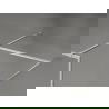 Mexen Kioto-XF sprchová stena Walk-in s rámom 130x80 cm, transparent 10 mm, brúsený nikel - 800-130-202-04-97-080-XF