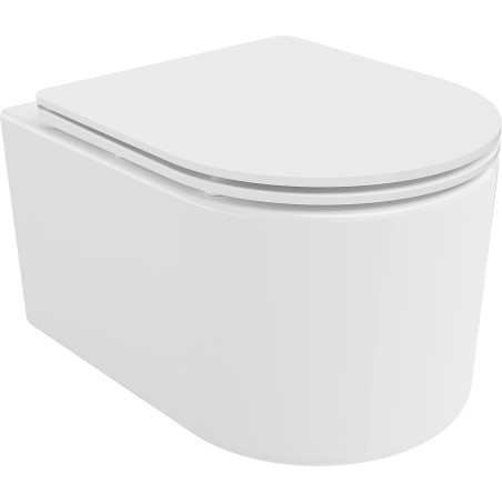 Mexen Sofia WC misa Rimless s pomaly padavou slim doskou, duroplast, biel lesk - 30540300