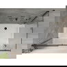 Mexen Omega posuvná sprchová kabína 130 x 90 cm, transparentná, čierna + vanička Flat, biela - 825-130-090-70-00-4010B