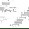 Mexen Helios kúpeľňový radiátor 1800 x 500 mm, 667 W, zlatý - W103-1800-500-00-50