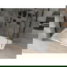 Mexen Omega posuvná sprchová kabína 140 x 80 cm, transparentná, čierna + vanička Flat, biela - 825-140-080-70-00-4010B