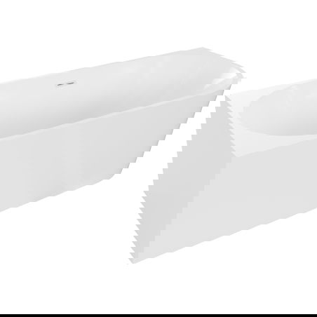 Mexen Mia voľne stojaca rohová ľavá 140 x 75 cm, biela, prepad biely - 52691407500L-20