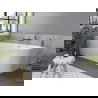 Mexen Mia voľne stojaca rohová vaňa ľavá 160 x 80 cm, biela, prepad zlatý kartáčovaný - 52691608000L-55