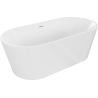 Mexen Luna voľne stojaca vaňa 140 x 75 cm, biela, biely prepad - 52031407500-20