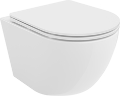 Mexen Lena WC misa Rimless Tornado so sedadlom s pomalým uzatváraním slim, duroplast, biely lesk - 30220300T