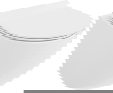 Mexen Lena WC misa Rimless Tornado s pomaly sa sklápajúcim slim sedadlom, duroplast, biela lesk - 30224000T