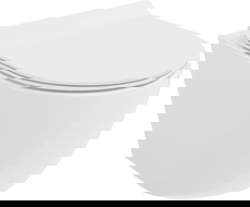 Mexen Lena WC misa Rimless Tornado so sedadlom s pomalým zatváraním slim, duroplast, biela lesk - 30224000T