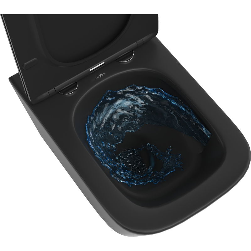 Mexen Teo WC misa Rimless Tornado, čierna matná - 3385XX85T