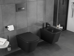 Mexen Teo WC misa Rimless Tornado, čierna matná - 3385XX85T