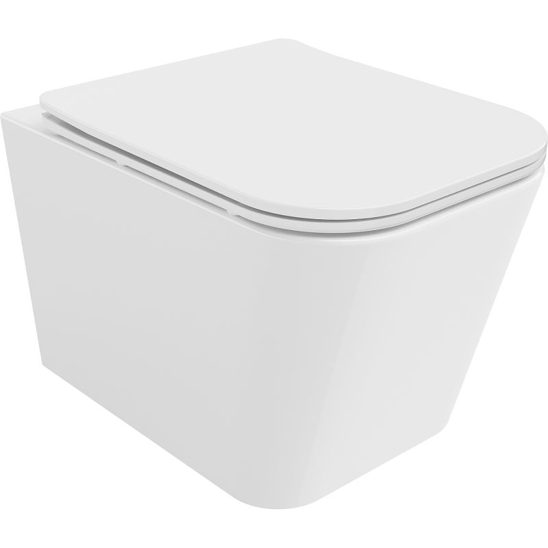 Mexen Teo WC miska Rimless Tornado s pomaly uzatvárajúcou doskou slim, duroplast, biely lesk - 30850600T