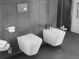 Mexen Teo WC miska Rimless Tornado s pomaly uzatvárajúcou doskou slim, duroplast, biely lesk - 30850600T