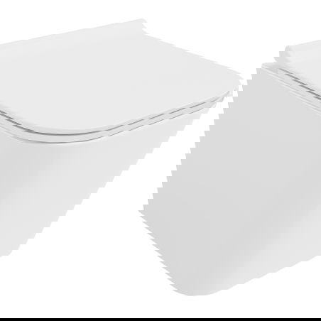 Mexen Teo WC misa Rimless Tornado so sedadlom so spomaleným zatváraním slim, duroplast, biela lesk - 30850700T