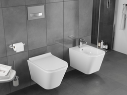 Mexen Teo WC misa Rimless Tornado so spomaľovacou doskou slim, duroplast, biela lesklá - 30850700T