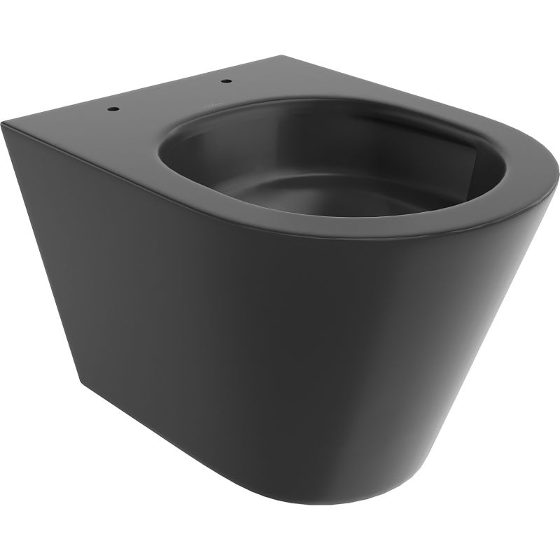 Mexen Rico WC misa Rimless Tornado, čierna matná - 3372XX85T