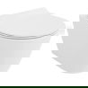 Mexen Carmen WC misa Rimless Tornado so sedadlom s pomalým sklápacie slim, duroplast, biela lesklá - 30880100T