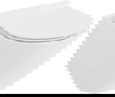 Mexen Carmen WC miska Rimless Tornado s pomaly uzatvárateľnou doskou slim, duroplast, biely lesk - 30880100T