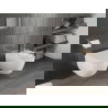 Mexen Carmen misa wc Rimless Tornado so sedadlom s pomalým zatváraním tvrdým, duroplast, biely lesk - 30880200T