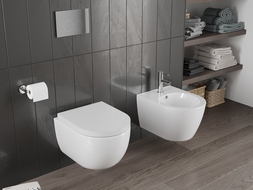 Mexen Carmen misa wc Rimless Tornado so sedadlom s pomalým zatváraním tvrdým, duroplast, biely lesk - 30880200T