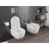 Mexen Carmen WC misa Rimless Tornado so sedadlom s pomalým zatváraním slim, duroplast, biely lesk - 30880300T