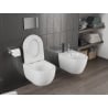 Mexen Carmen WC misa Rimless Tornado so sedadlom s jemným zatváraním slim, duroplast, biela lesk - 30880500T