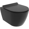 Mexen Carmen WC misa Rimless Tornado s WC doskou s pomalým zatváraním slim, duroplast, čierna matná - 30880185T