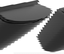 Mexen Carmen WC misa Rimless Tornado s pomaly padajúcim sedadlom slim, duroplast, čierna matná - 30880185T