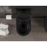 Mexen Carmen WC misa Rimless Tornado s WC doskou s pomalým zatváraním slim, duroplast, čierna matná - 30880185T