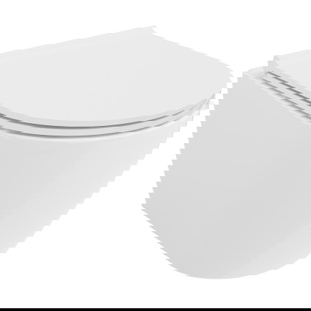 Mexen Carmen miska WC Rimless s doskou so spomaleným sklápaním slim, duroplast, biela lesklá - 30880500