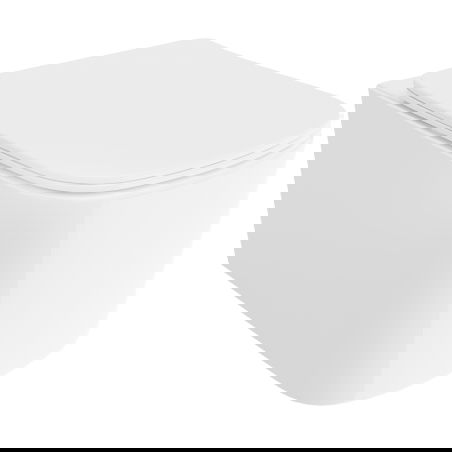 Mexen Vivo WC misa bez okraja Rimless Tornado s tenkým sedadlom, duroplast, biely lesk - 30610200T