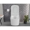 Mexen Vivo miska wc Rimless Tornado so sedadlom so systémom tichého zatvárania slim, duroplast, biely lesk - 30610200T