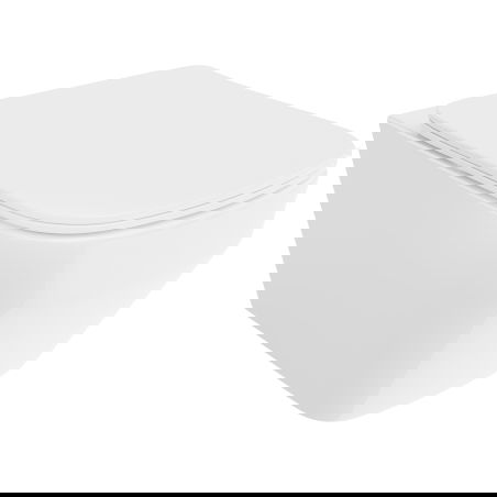 Mexen Riva WC misa Rimless Tornado s pomaly zatvárajúcim sa tenkým sedadlom, duroplast, biely lesk - 30630200T