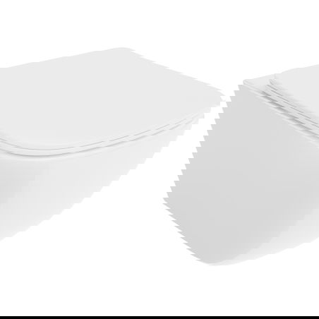 Mexen Timo WC misa Rimless Tornado so spomaľujúcou doskou slim, duroplast, biela lesk - 30650200T