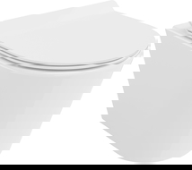 Mexen Rico WC misa Rimless Tornado so sedadlom s pomalým zatváraním slim, duroplast, biela lesklá - 30720100T