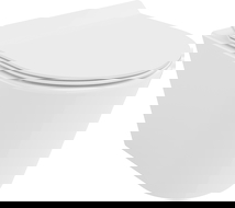 Mexen Rico WC misa Rimless Tornado so spomaľujúcim tenkým duroplastovým sedadlom, biela lesklá - 30720100T
