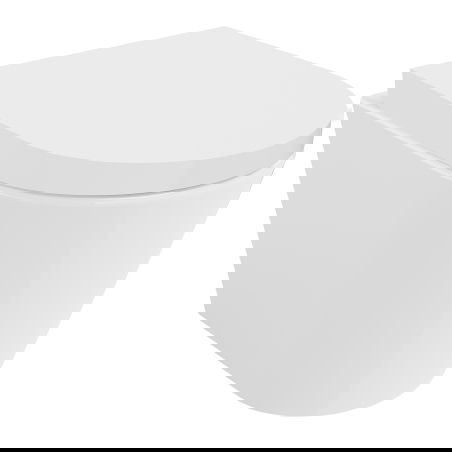 Mexen Rico miska wc Rimless Tornado s pomaly klesajúcim tvrdým sedadlom, duroplast, biely lesk - 30720200T