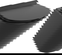 Mexen Rico WC misa Rimless Tornado s pomaly padacou doskou slim, duroplast, čierna matná - 30720185T