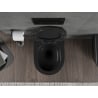 Mexen Rico WC misa Rimless Tornado s pomaly padacou doskou slim, duroplast, čierna matná - 30720185T