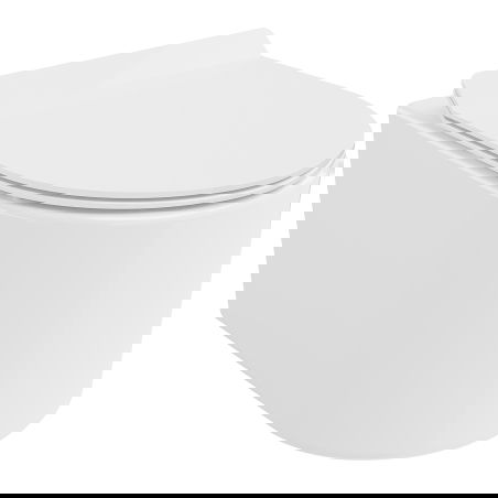 Mexen Sofia WC misa Rimless Tornado s pomaly zatvárajúcim sa sedadlom slim, duroplast, biely lesk - 30540100T