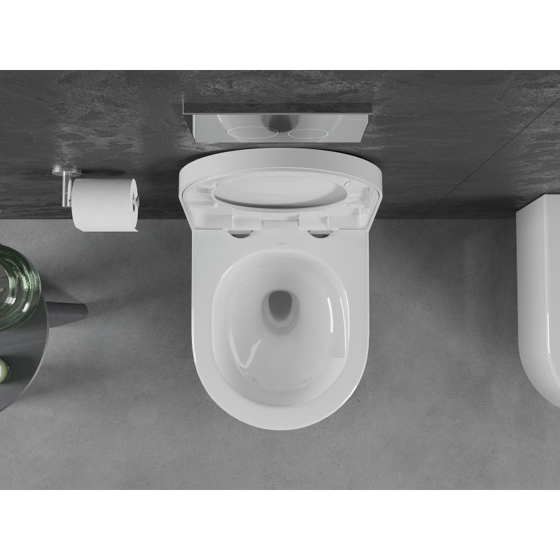 Mexen Sofia WC miska Rimless Tornado s pomaly uzatvárajúcim sa tvrdým sedadlom, duroplast, biela lesklá - 30540200T
