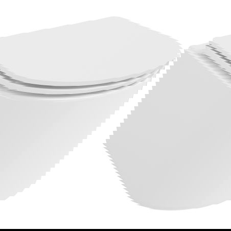Mexen Sofia WC misa Rimless Tornado s pomaly zatváracím sedadlom slim, duroplast, biely lesk - 30540300T