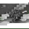Mexen Sofia WC miska Rimless Tornado so sedadlom so spomaleným sklápacím slim, duroplast, lesklá biela - 30540400T