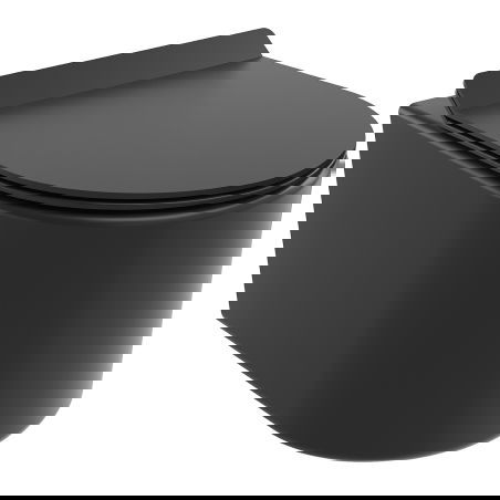 Mexen Sofia WC misa Rimless Tornado s doskou pomaly padajúcou slim, duroplast, čierna matná - 30540185T