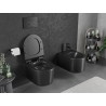Mexen Sofia WC misa Rimless Tornado s pomaly uzatváracou slim doskou, duroplast, čierna matná - 30540185T