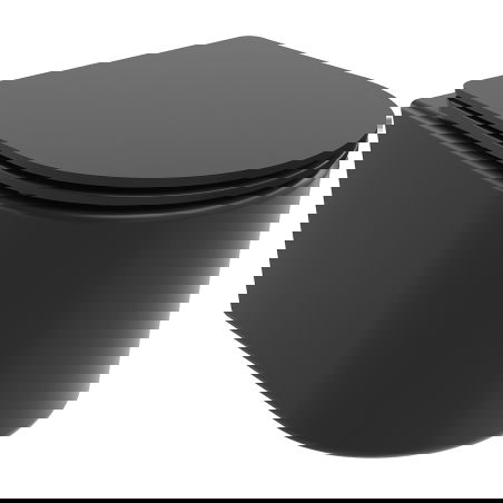 Mexen Sofia WC misa Rimless Tornado s doskou s pomalým sklopením slim, duroplast, čierna mat - 30541085T