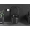 Mexen Sofia miska wc Rimless Tornado s pomaly sklopnou doskou slim, duroplast, čierna mat - 30541085T