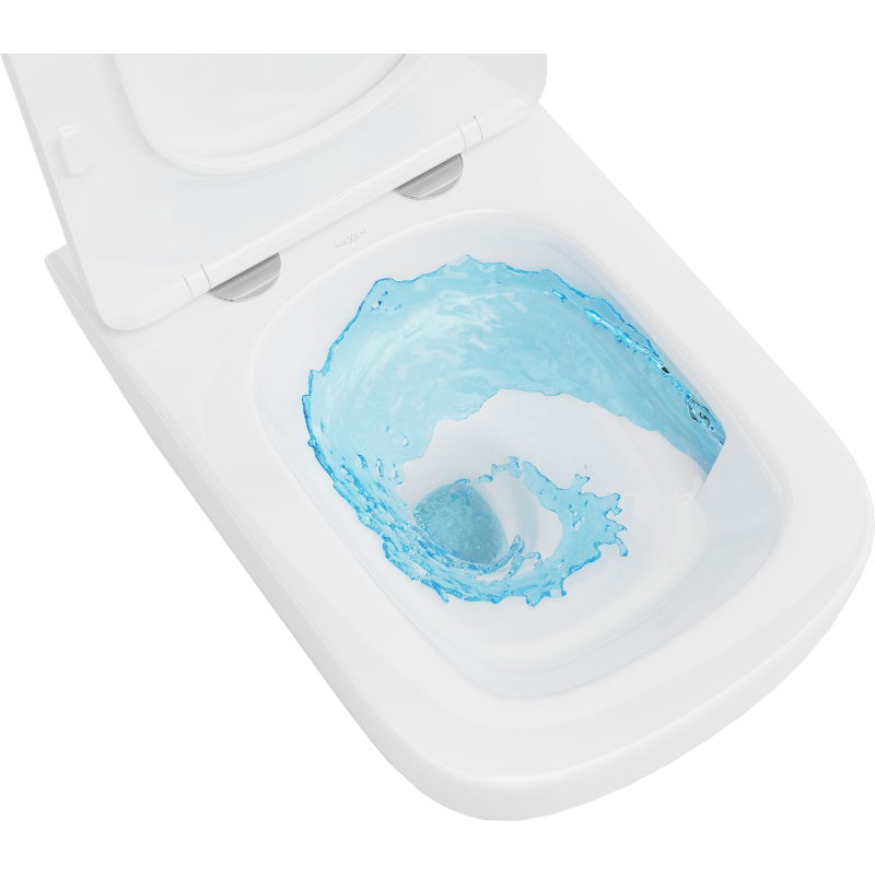 Mexen Riva WC misa Rimless Tornado s pomaly zatvárajúcim sa tenkým sedadlom, duroplast, biely lesk - 30630200T