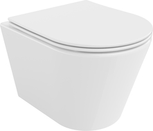 Mexen Rico WC misa Rimless Tornado s pomaly padajúcim sedadlom slim, duroplast, biely lesk - 30720400T