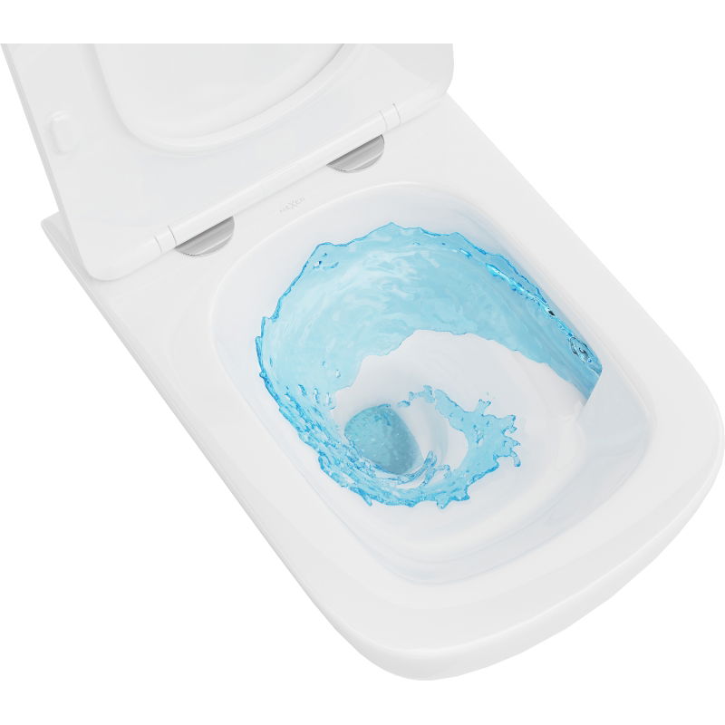 Mexen Timo miska wc Rimless Tornado, biela lesk - 3365XX00T