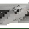 Mexen Roma sprchový kút otvárací 120 x 80 cm, transparentný, chróm + vanička Flat, čierna - 854-120-080-01-00-4070